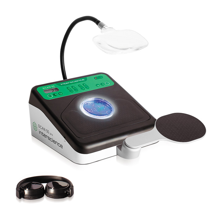 Scan 50 pro — Contador manual de colonias con HandPad